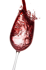 Image showing pouring red wine