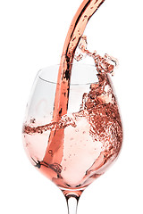 Image showing rose wine