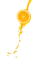 Image showing orange juice splash