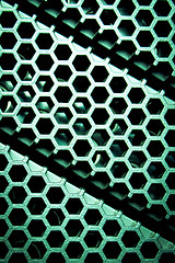 Image showing abstract metallic grid