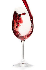 Image showing pouring red wine