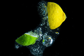 Image showing fruit splash