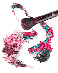 Image showing crushed eyeshadows