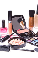 Image showing set of cosmetic makeup products