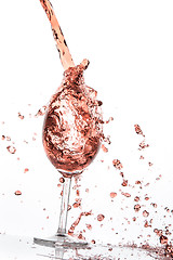 Image showing rose wine