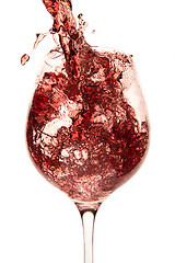 Image showing pouring red wine