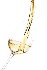 Image showing white wine splash