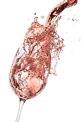 Image showing rose wine