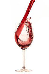 Image showing pouring red wine