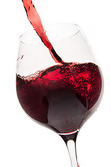 Image showing pouring red wine