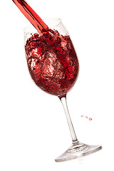 Image showing pouring red wine