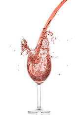 Image showing rose wine