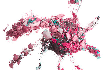 Image showing crushed eyeshadows