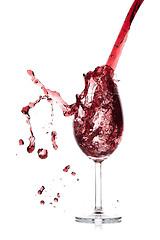 Image showing pouring red wine