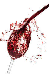 Image showing pouring red wine