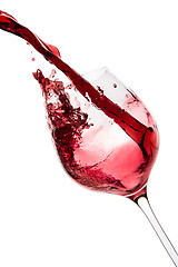 Image showing pouring red wine