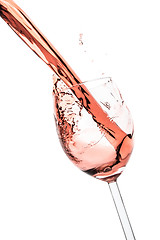 Image showing rose wine