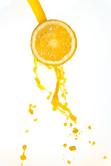 Image showing orange juice splash