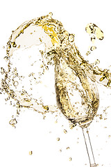 Image showing white wine splash