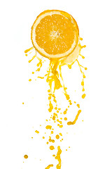 Image showing orange juice splash