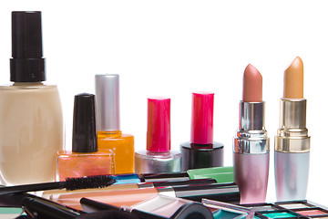 Image showing set of cosmetic products