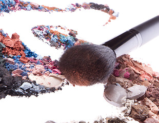 Image showing crushed eyeshadows