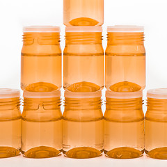 Image showing cosmetic glass containers