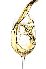 Image showing white wine splash