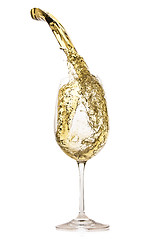 Image showing white wine splash