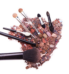 Image showing crushed eyeshadows