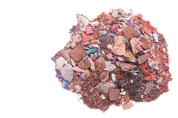 Image showing crushed eyeshadows