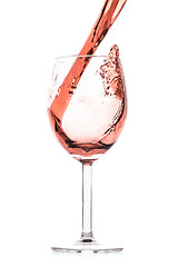 Image showing rose wine