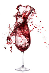 Image showing pouring red wine