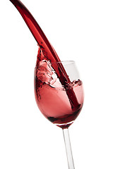 Image showing pouring red wine