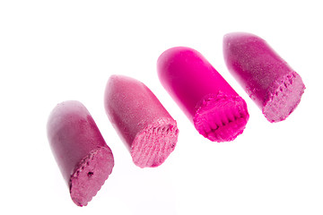 Image showing scraps of lipstick