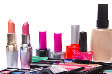 Image showing set of cosmetic products