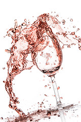 Image showing rose wine