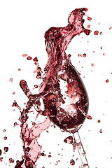 Image showing pouring red wine