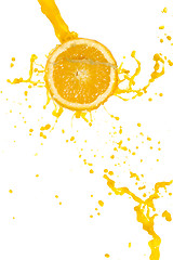 Image showing orange juice splash