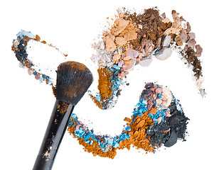 Image showing crushed eyeshadows