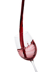 Image showing pouring red wine