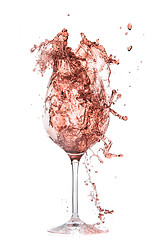 Image showing rose wine