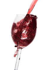 Image showing pouring red wine