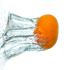 Image showing mandarine splashing