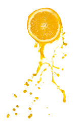 Image showing orange juice splash