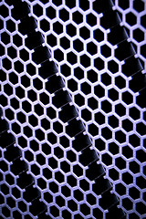 Image showing abstract metallic grid