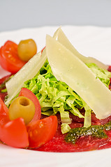 Image showing Meat carpaccio