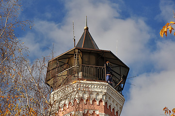 Image showing Urban fire Tower