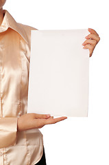 Image showing white blank paper