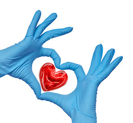 Image showing doctor with heart